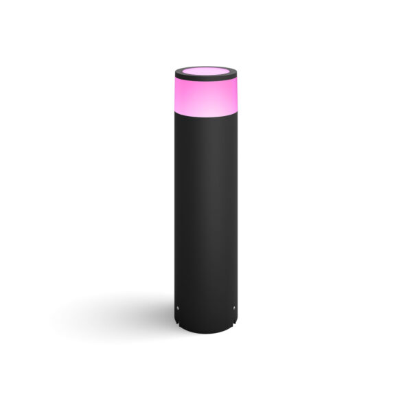 Philips Hue WCA Calla Outdoor Large Bollard, Black | 8 W | 2000-6500 Hue White Colour Ambiance
