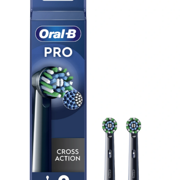 Oral-B | Replaceable toothbrush heads | EB50BRX-4 Cross Action | Heads | For adults | Number of brush heads included 4 | Black