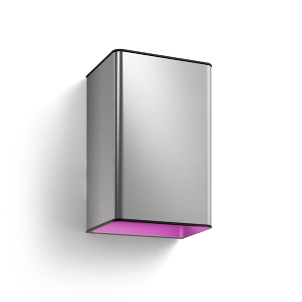 Philips Hue WCA Resonate Outdoor Wall Lantern, Inox | 8 W | 2000-6500 Hue White Colour Ambiance