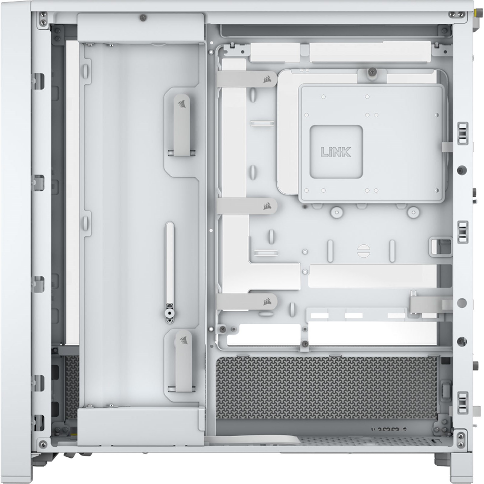 Corsair PC Case | Frame 4000D Modular | White | Mid-Tower | Power supply included No - Image 9