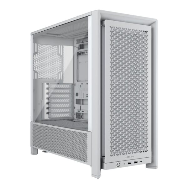 Corsair PC Case | Frame 4000D RS Modular | White | Mid-Tower | Power supply included No