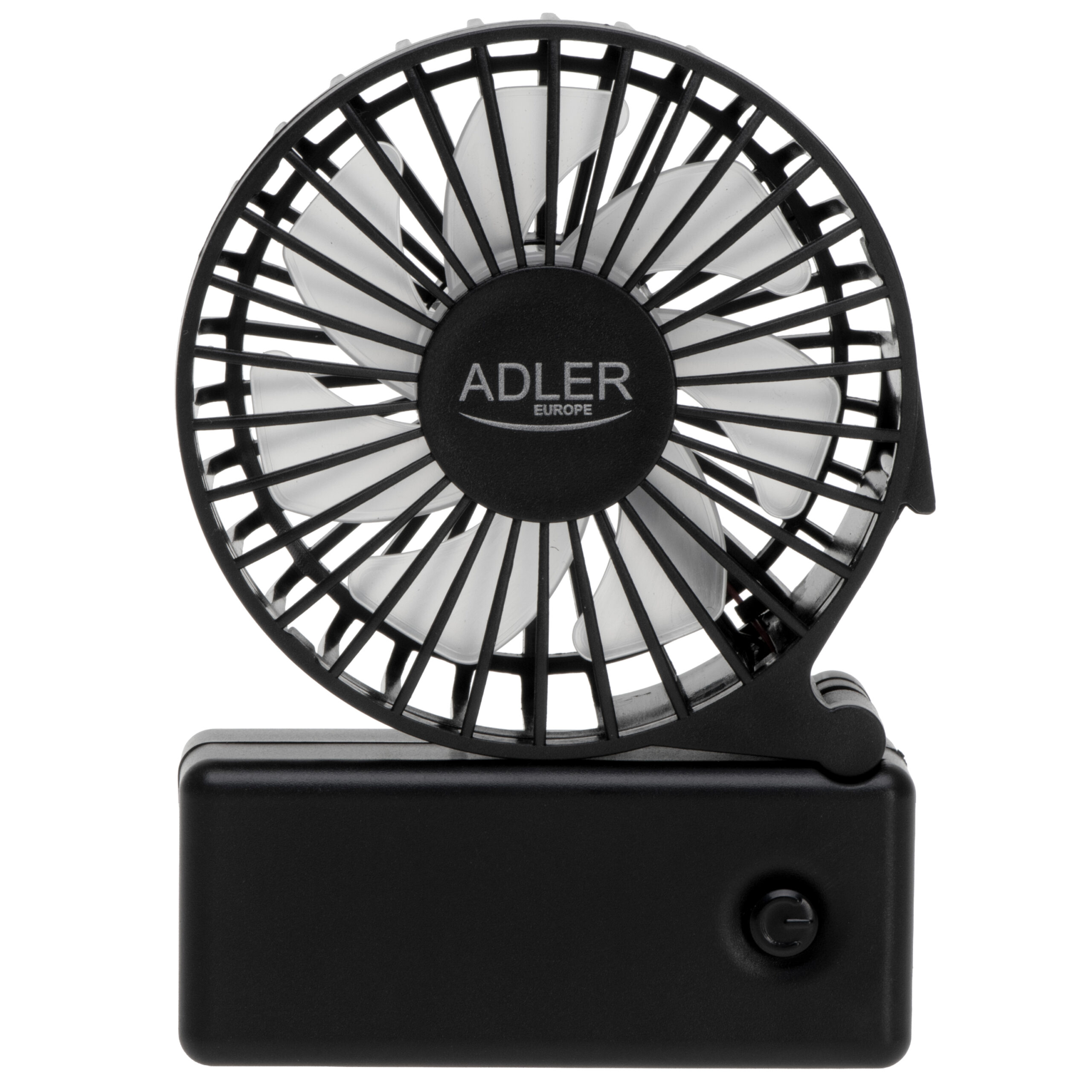 Adler Foldable mini fan | AD 7336 | Desk fan | Black | Diameter 6.5 cm | Number of speeds 1