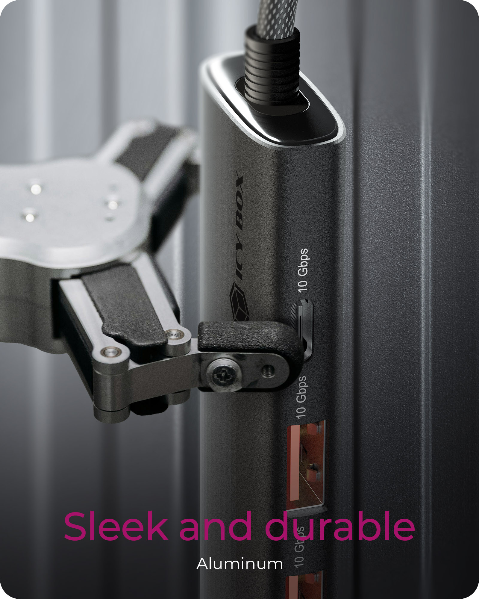 Raidsonic | 4-Port USB 3.2 Gen 2 Hub with Power Delivery | IB-HUB1437-CPD - Image 7