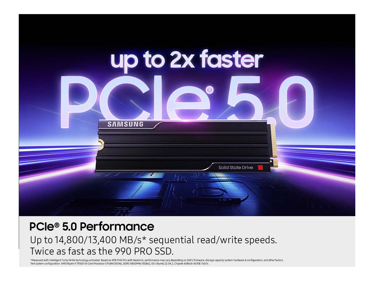 Samsung 9100 PRO | 4000 GB | SSD form factor M.2 2280 | Solid-state drive interface PCIe 5.0x4 | Read speed 14800 MB/s | Write speed 13400 MB/s - Image 15