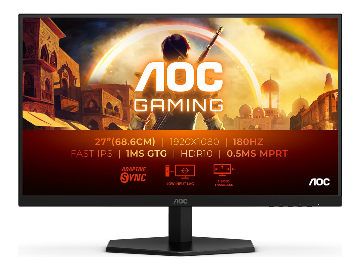 AOC | 27G42E | 27 " | IPS | FHD | 16:9 | 180 Hz | 1 ms | 1920 x 1080 pixels | 300 cd/m² | HDMI ports quantity 1 | Black - Image 3