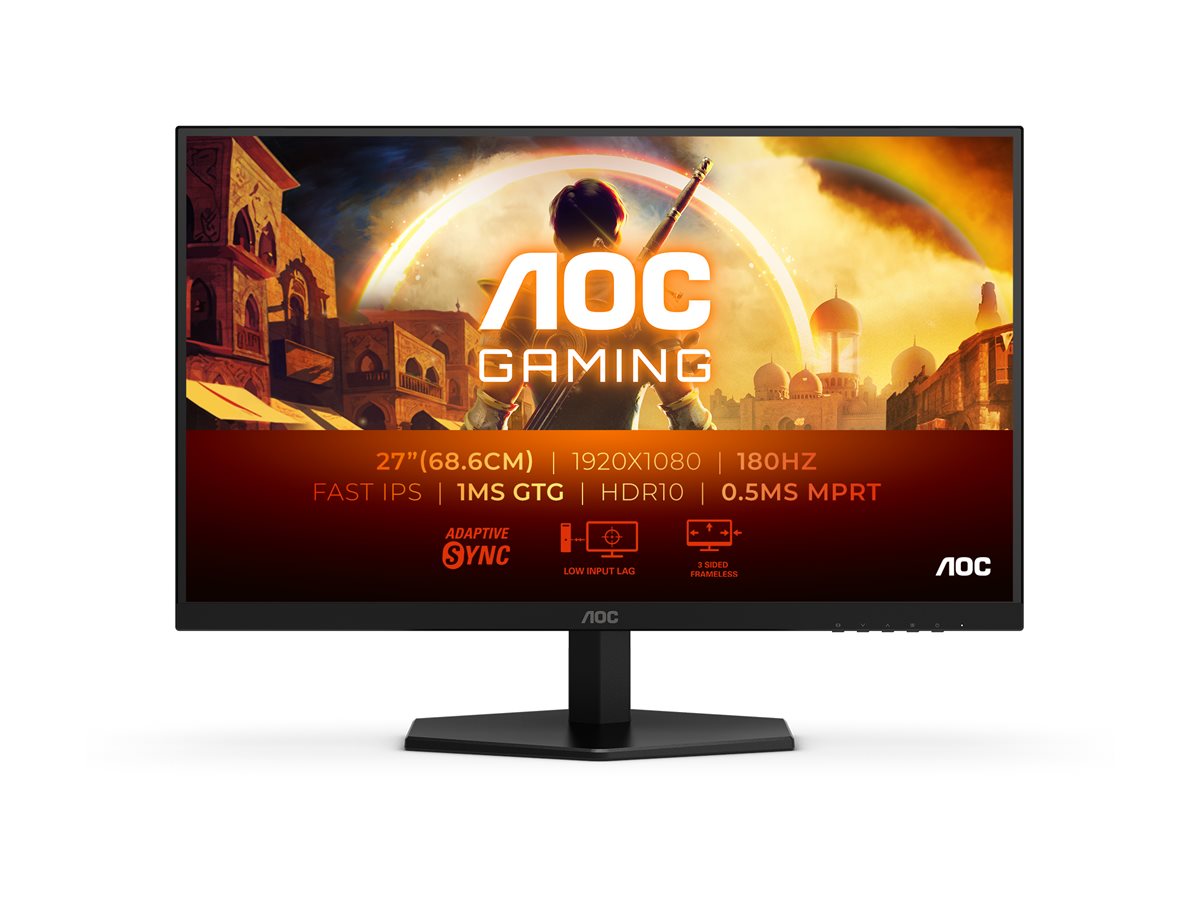 AOC | 27G42E | 27 " | IPS | FHD | 16:9 | 180 Hz | 1 ms | 1920 x 1080 pixels | 300 cd/m² | HDMI ports quantity 1 | Black - Image 5