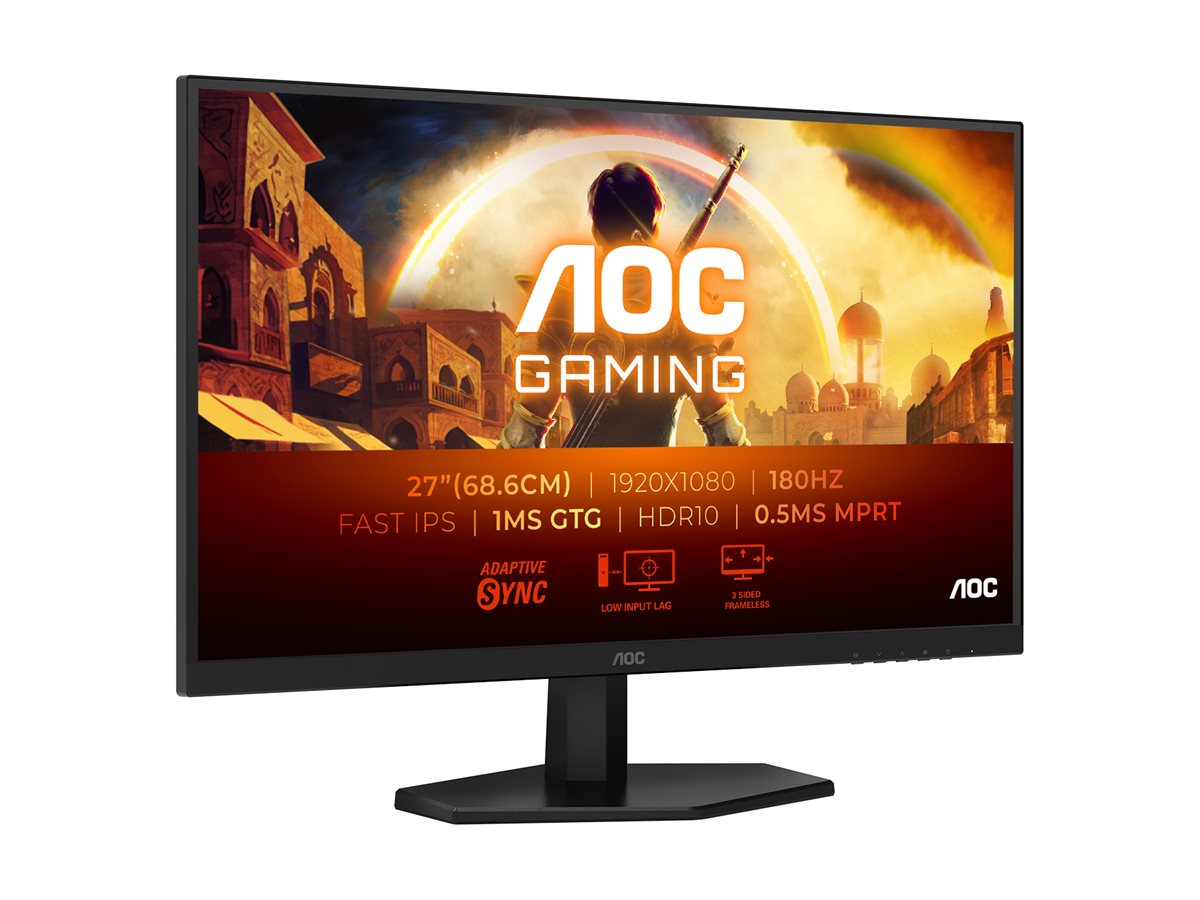 AOC | 27G42E | 27 " | IPS | FHD | 16:9 | 180 Hz | 1 ms | 1920 x 1080 pixels | 300 cd/m² | HDMI ports quantity 1 | Black - Image 8