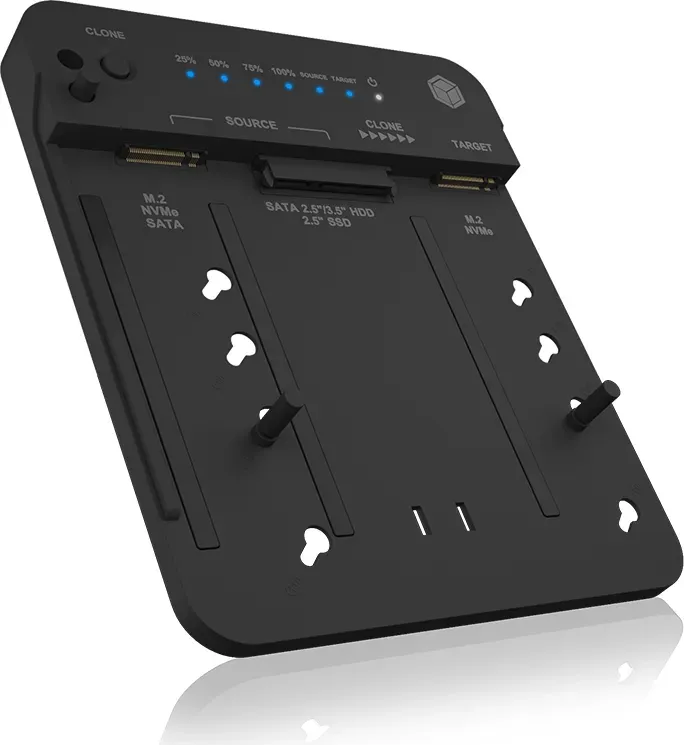 Raidsonic Icy Box Docking and Clone station for 2x M.2 NVMe SSD | IB-2913MCL-C31 - Image 2