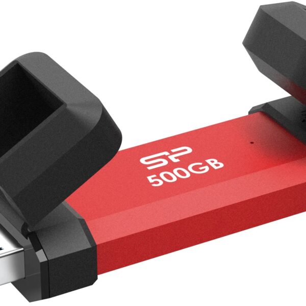 Silicon Power DS72 | 500 GB | USB Type-A/USB Type-C 3.2 Gen 2 | Red