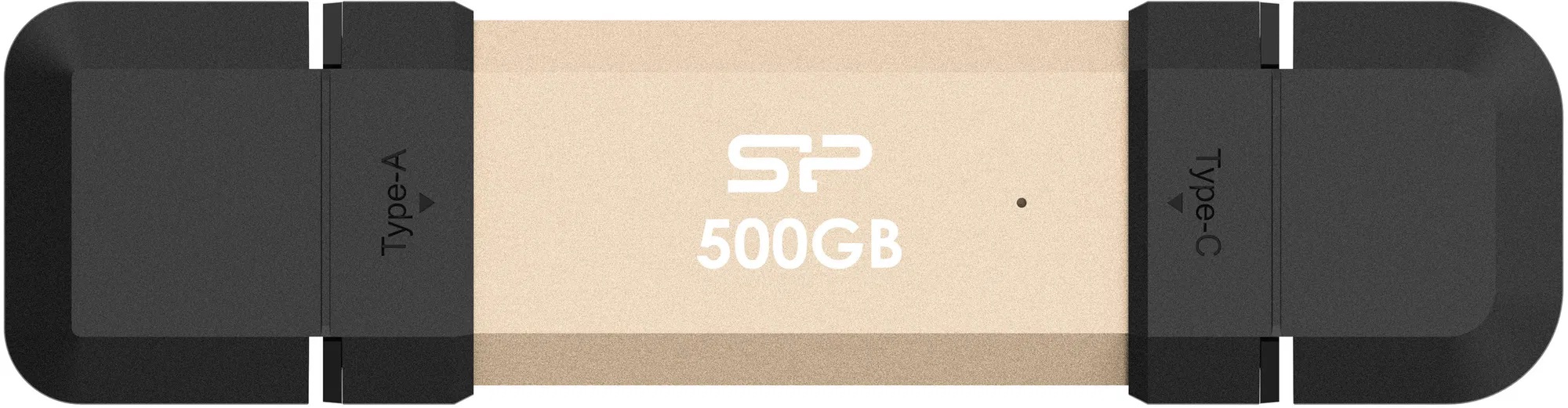 Silicon Power DS72 | 500 GB | USB Type-A/USB Type-C 3.2 Gen 2 | Gold - Image 3