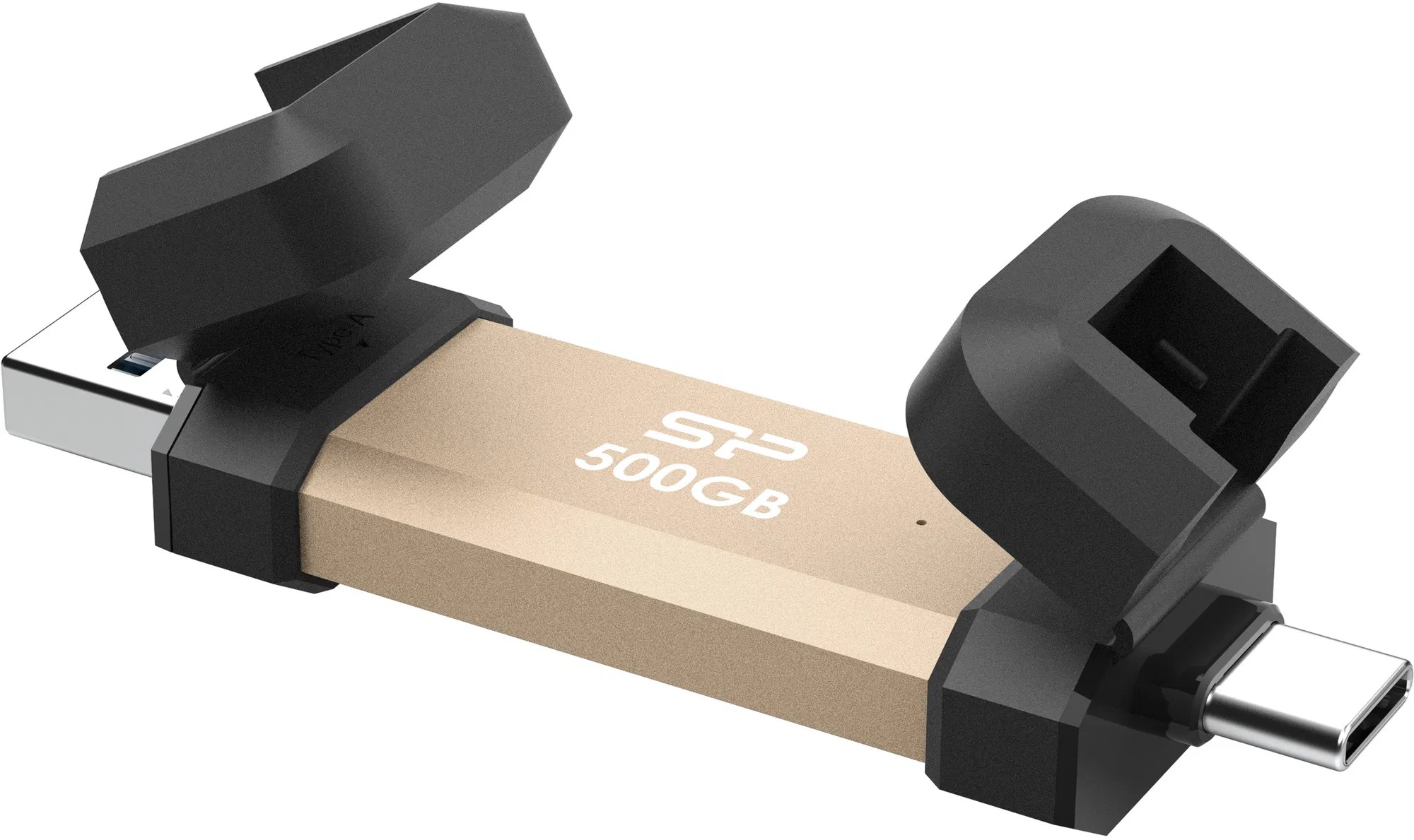 Silicon Power DS72 | 500 GB | USB Type-A/USB Type-C 3.2 Gen 2 | Gold - Image 4