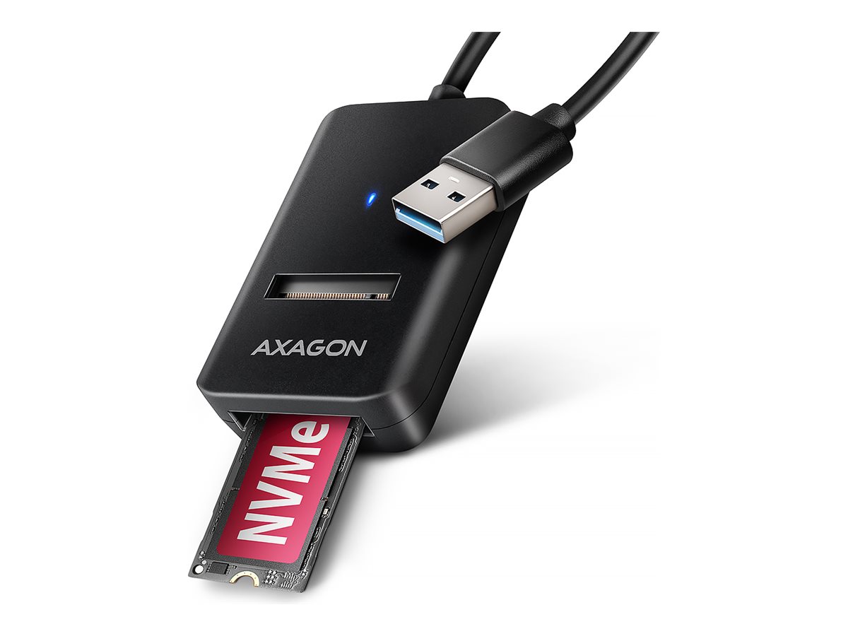 AXAGON USB-A 10Gbps - M.2 NVMe and SATA SSD Adapter | ADM2-AM - Image 2