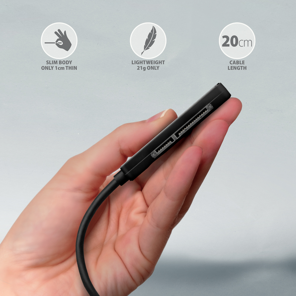 AXAGON USB-C 5Gbps - SATA 6G, 2.5" SSD/HDD SLIM Adapter | ADSA-FP2C - Image 5