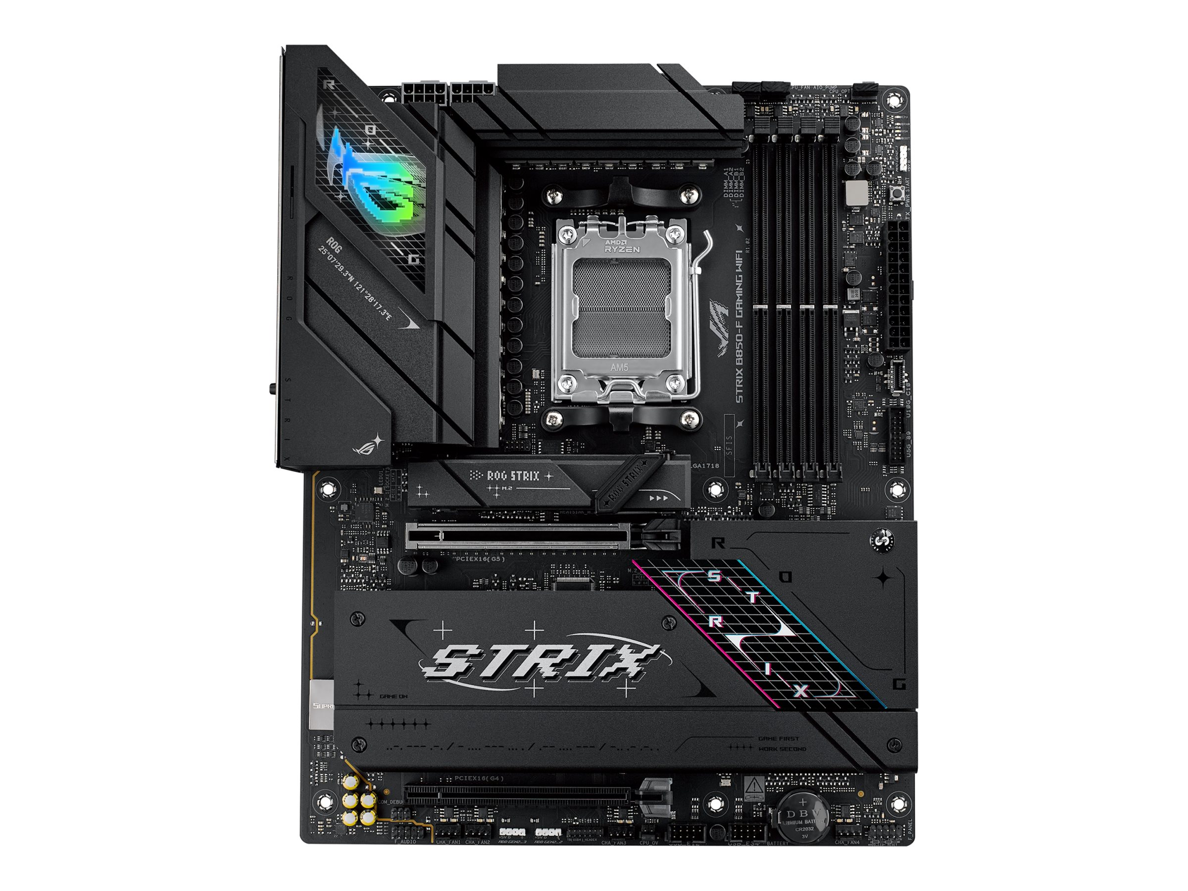Asus ROG STRIX B850-F GAMING WIFI | Processor family AMD | Processor socket AM5 | DDR5 DIMM | Number of SATA connectors 2 - Image 2