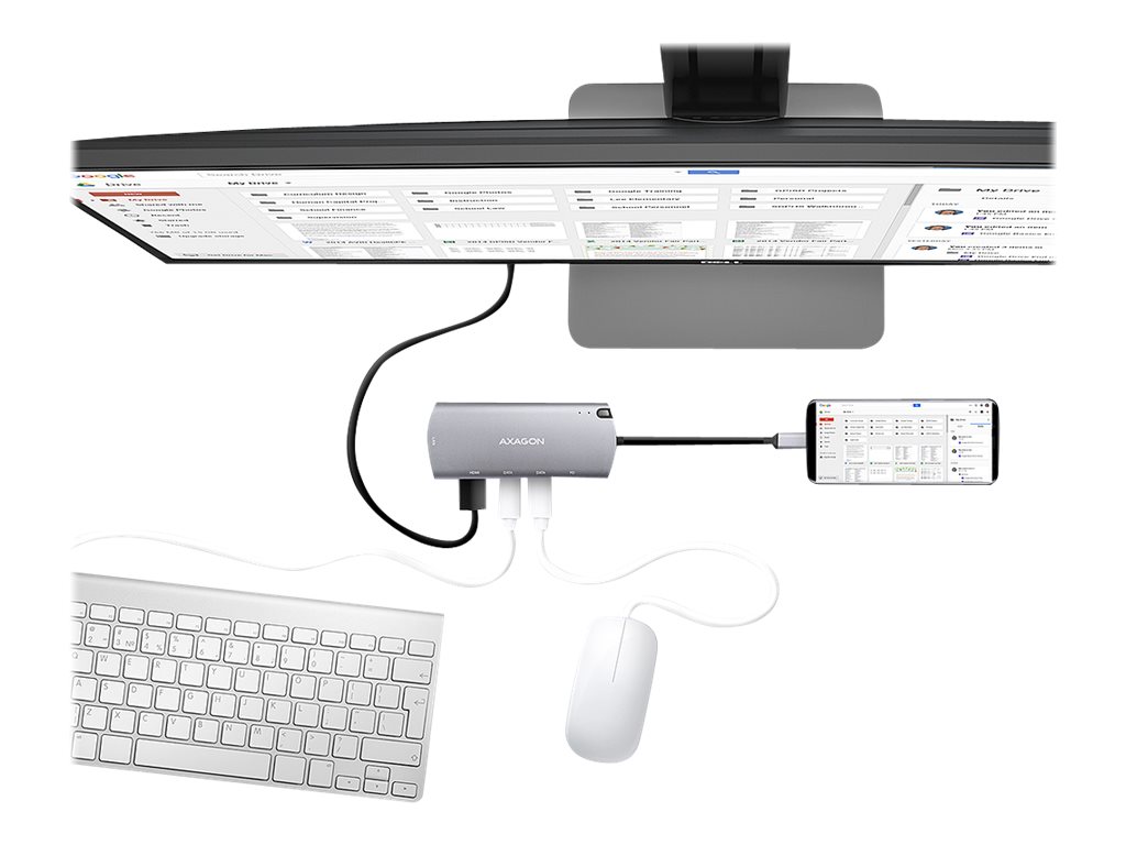 AXAGON SuperSpeed USB-C Combo 6in1 Hub | HMC-6M2 - Image 12