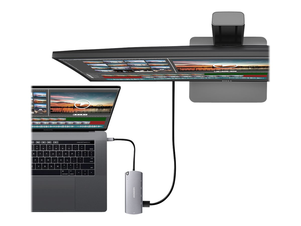 AXAGON SuperSpeed USB-C Combo 6in1 Hub | HMC-6M2 - Image 20