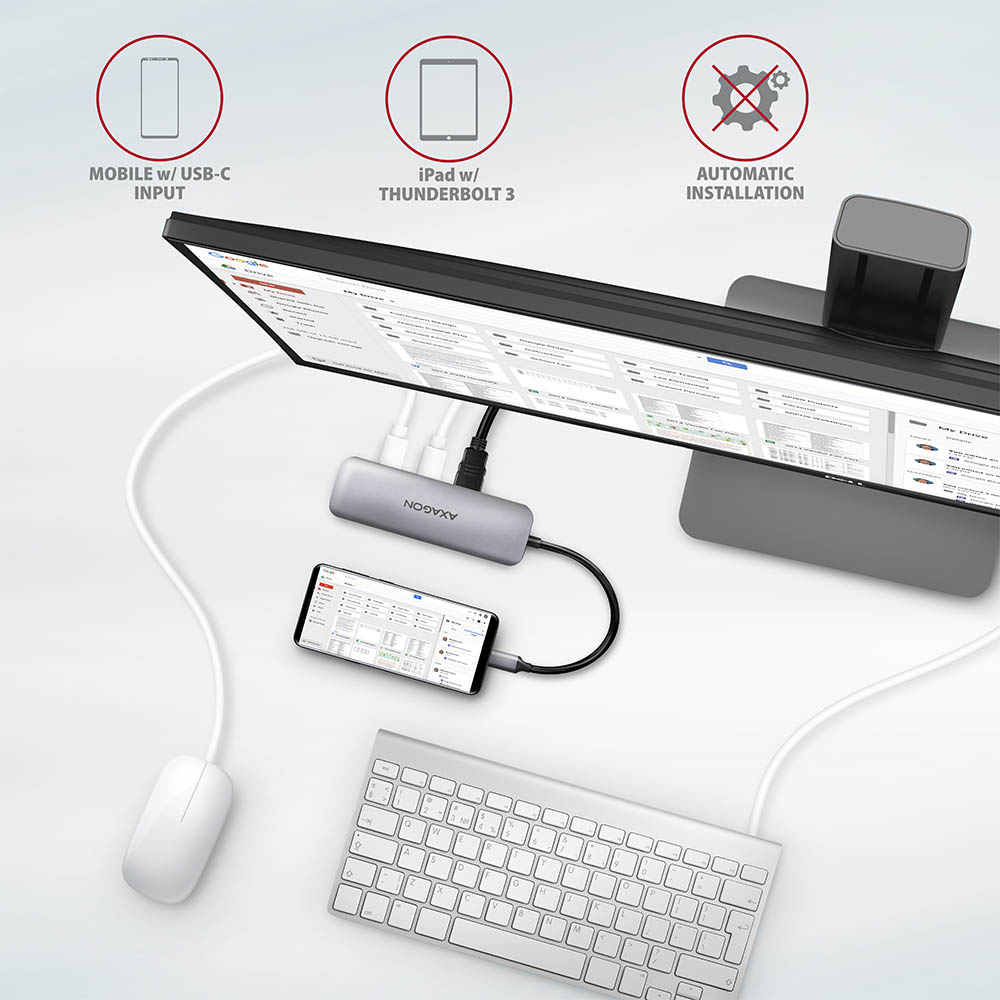 AXAGON SuperSpeed USB-C COMBO 5in1 Hub | HMC-5 - Image 7