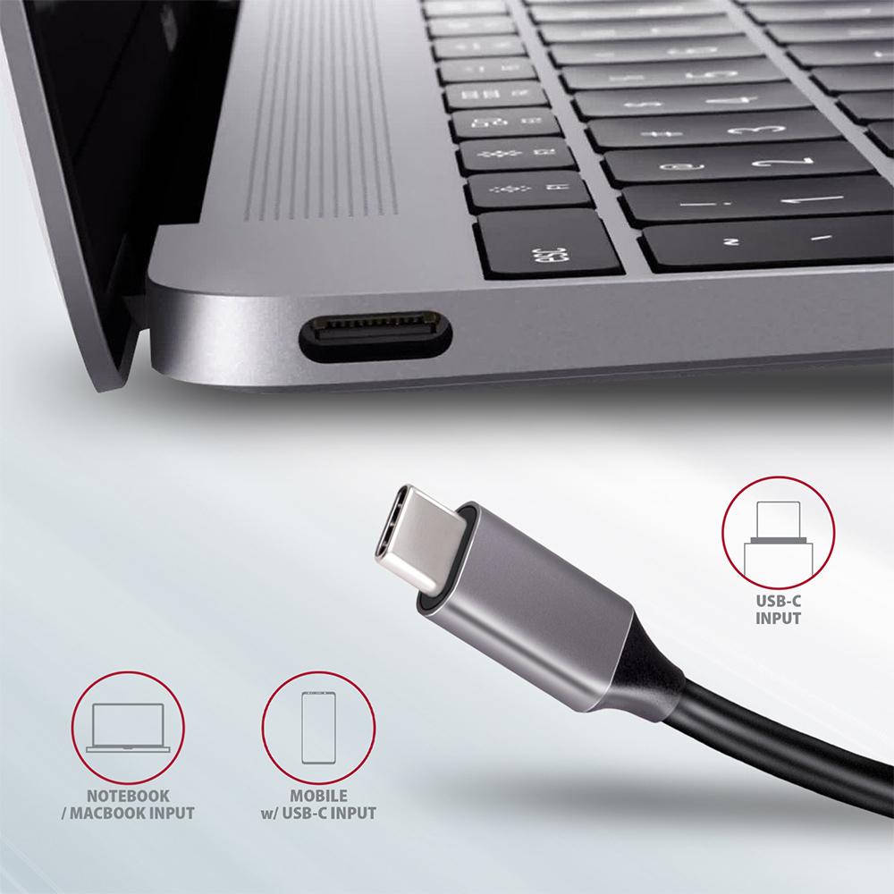 AXAGON SuperSpeed USB-C COMBO 5in1 Hub | HMC-5 - Image 8