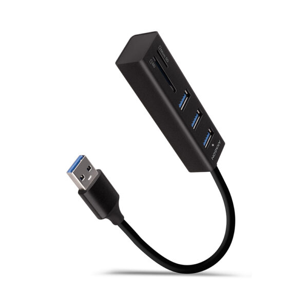 AXAGON SuperSpeed USB-A Hub and Card Reader | HMA-CR3A