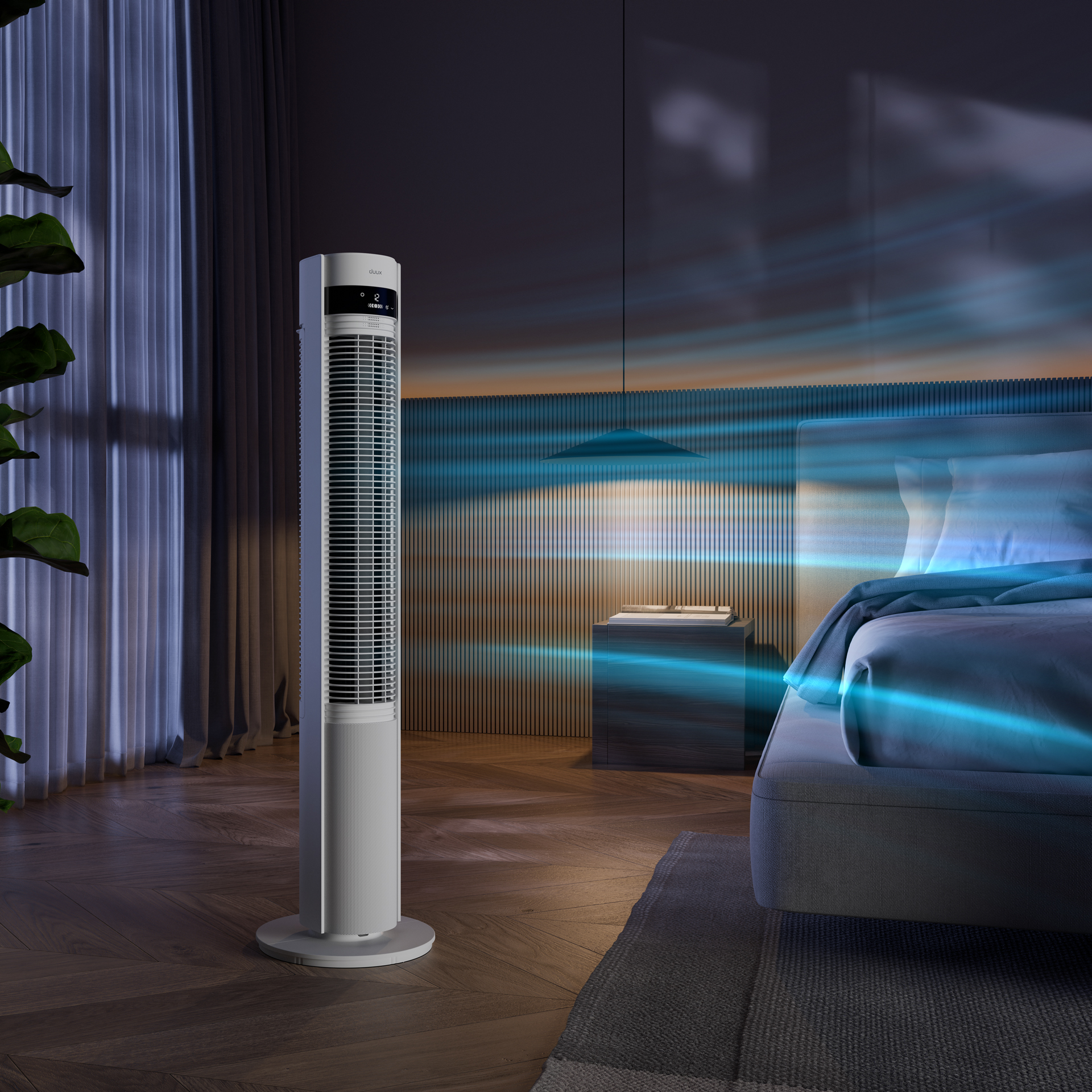 Duux Fan | Elevate | Tower Fan | White | Diameter 29 cm | Number of speeds 12 | Oscillation | 4-40 W - Image 14