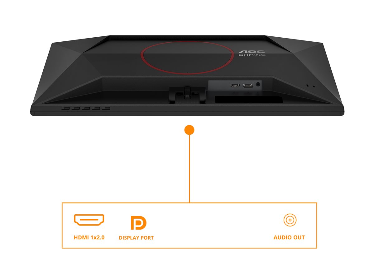 AOC | 25G42E | 25 " | IPS | FHD | 16:9 | 180 Hz | 1 ms | 1920 x 1080 pixels | 300 cd/m² | HDMI ports quantity 1 | Black - Image 7