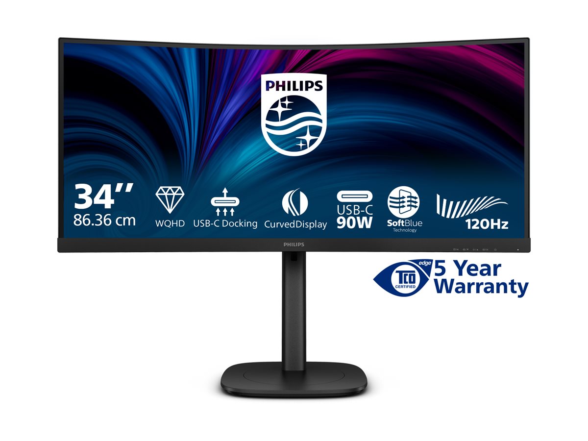 SALE OUT. Philips | 34B2U3600C/00 | 34 " | VA | 21:9 | 60 Hz | 4 ms | 3440 x 1440 pixels | 300 cd/m² | HDMI ports quantity 1 | Black - Image 4