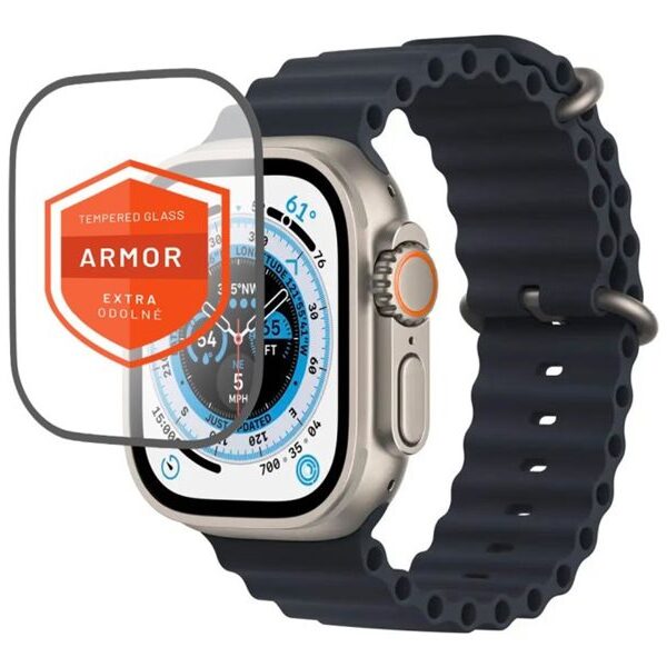 Fixed | Armor Tempered Glass for Apple Watch Ultra 49mm/Ultra 2 49mm | Black