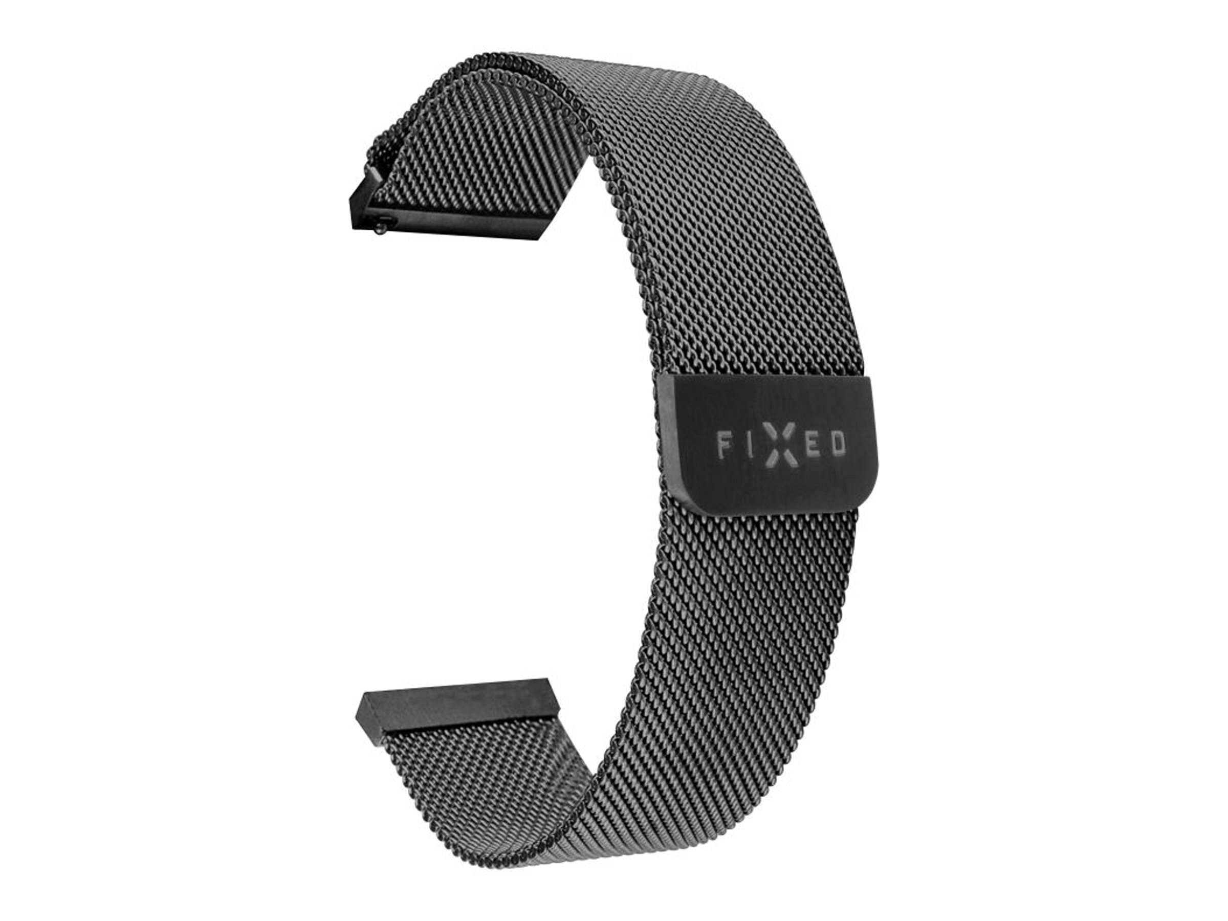Fixed | Mesh Strap with Quick Release 18mm for smartwatch | Black - Image 2