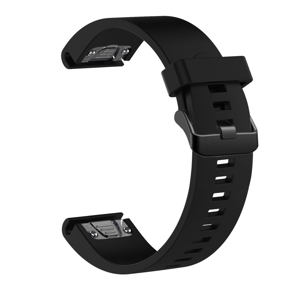 Fixed | Silicone Strap for Garmin QuickFit 20mm | Black