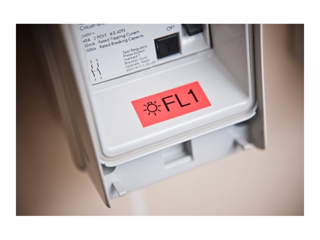 Brother | TZe-451 Laminated Tape | Black On Red | TZe | 8 m | 2.4 cm - Image 15