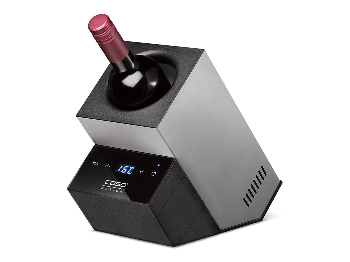 Caso | Wine Cooler | WineCase Deluxe Inox | Bottles capacity 1 | Black/Silver - Image 2
