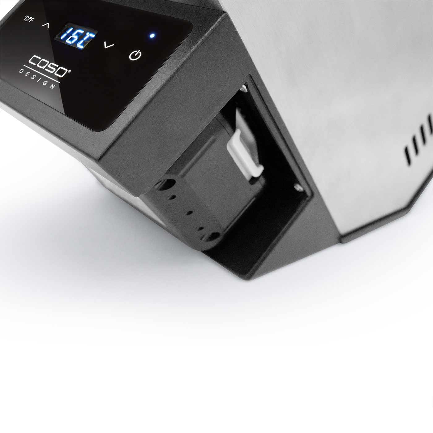 Caso | Wine Cooler | WineCase Deluxe Inox | Bottles capacity 1 | Black/Silver - Image 5