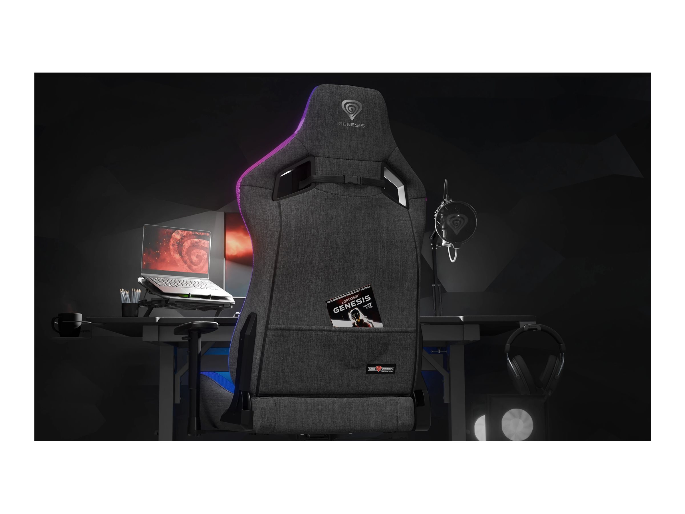 Genesis Gaming Chair | Trit 660 RBG | Grey - Image 15