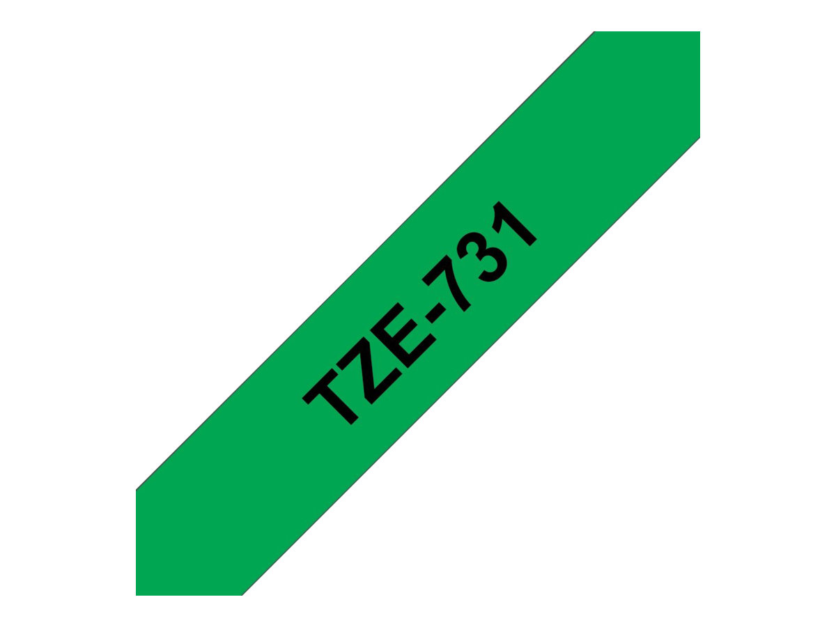 Brother | TZe-731 Laminated Tape | Black on Green | TZe | 8 m | 1.2 cm - Image 11