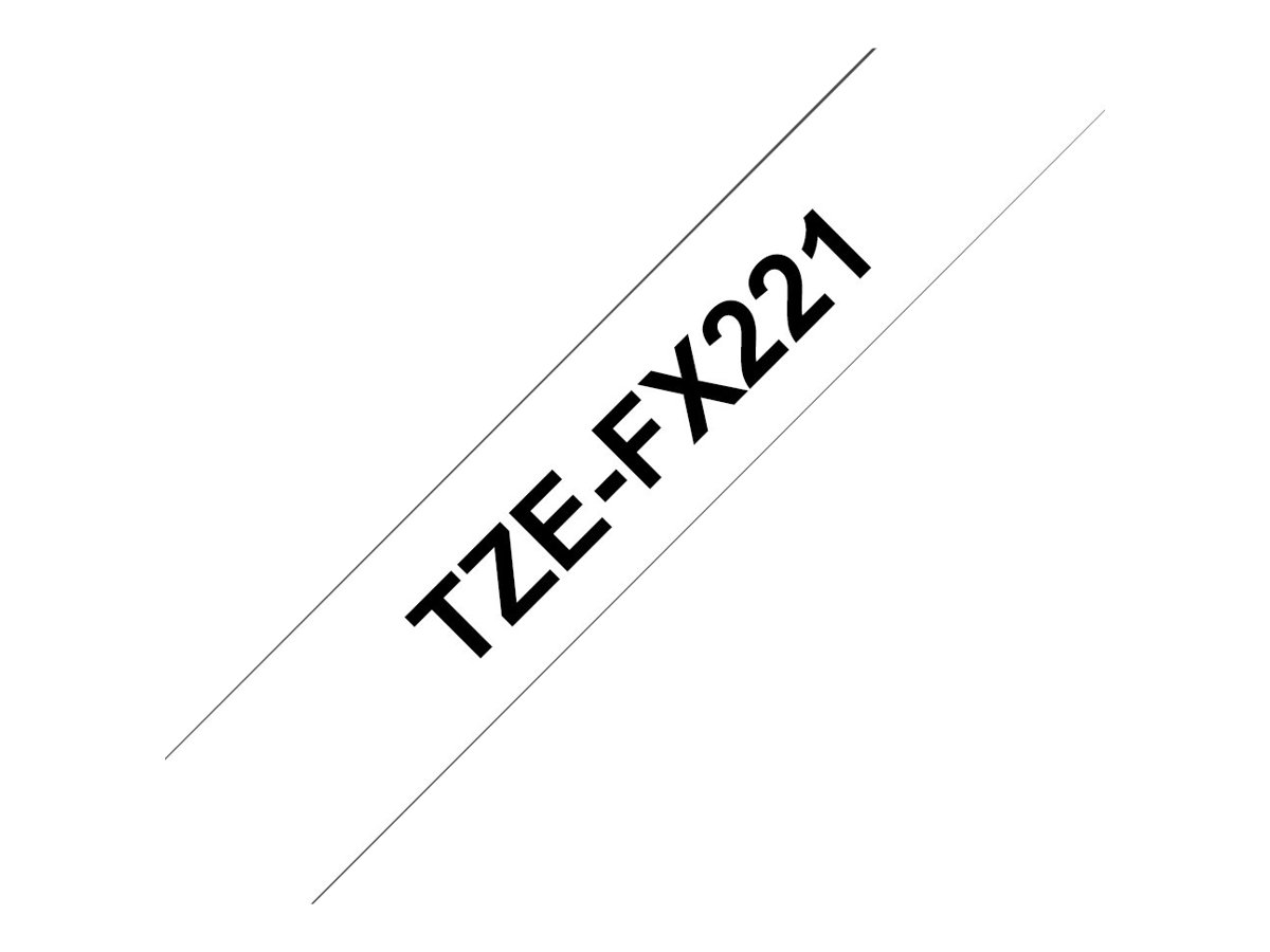 Brother | TZe-FX221 Flexible ID Laminated Tape | Black on White | TZe | 8 m | 0.9 cm - Image 12
