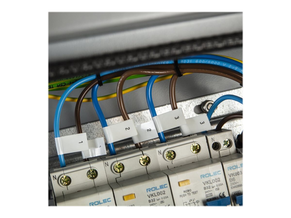 Brother | TZe-FX221 Flexible ID Laminated Tape | Black on White | TZe | 8 m | 0.9 cm - Image 15