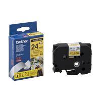 Brother | TZe-FX651 Flexible ID Laminated Tape | Black on Yellow | TZe | 8 m | 2.4 cm - Image 2