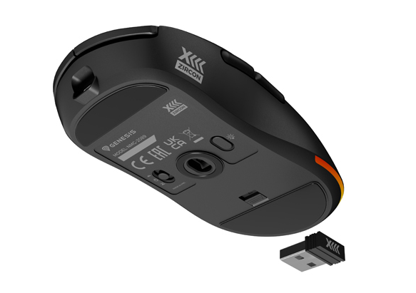 Genesis Zircon XIII Custom | Wireless | Gaming Mouse | 2.4 GHz, USB | Black - Image 8