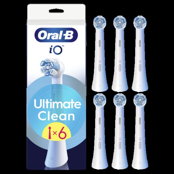 Oral-B | Replaceable toothbrush heads | iO UltimateClean | Heads | For adults | Number of brush heads included 6 | White
