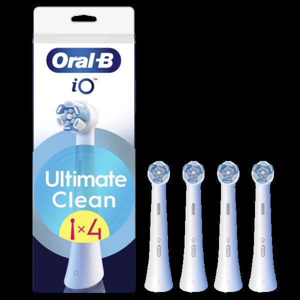 Oral-B | Replaceable toothbrush heads | iO UltimateClean | Heads | For adults | Number of brush heads included 4 | White