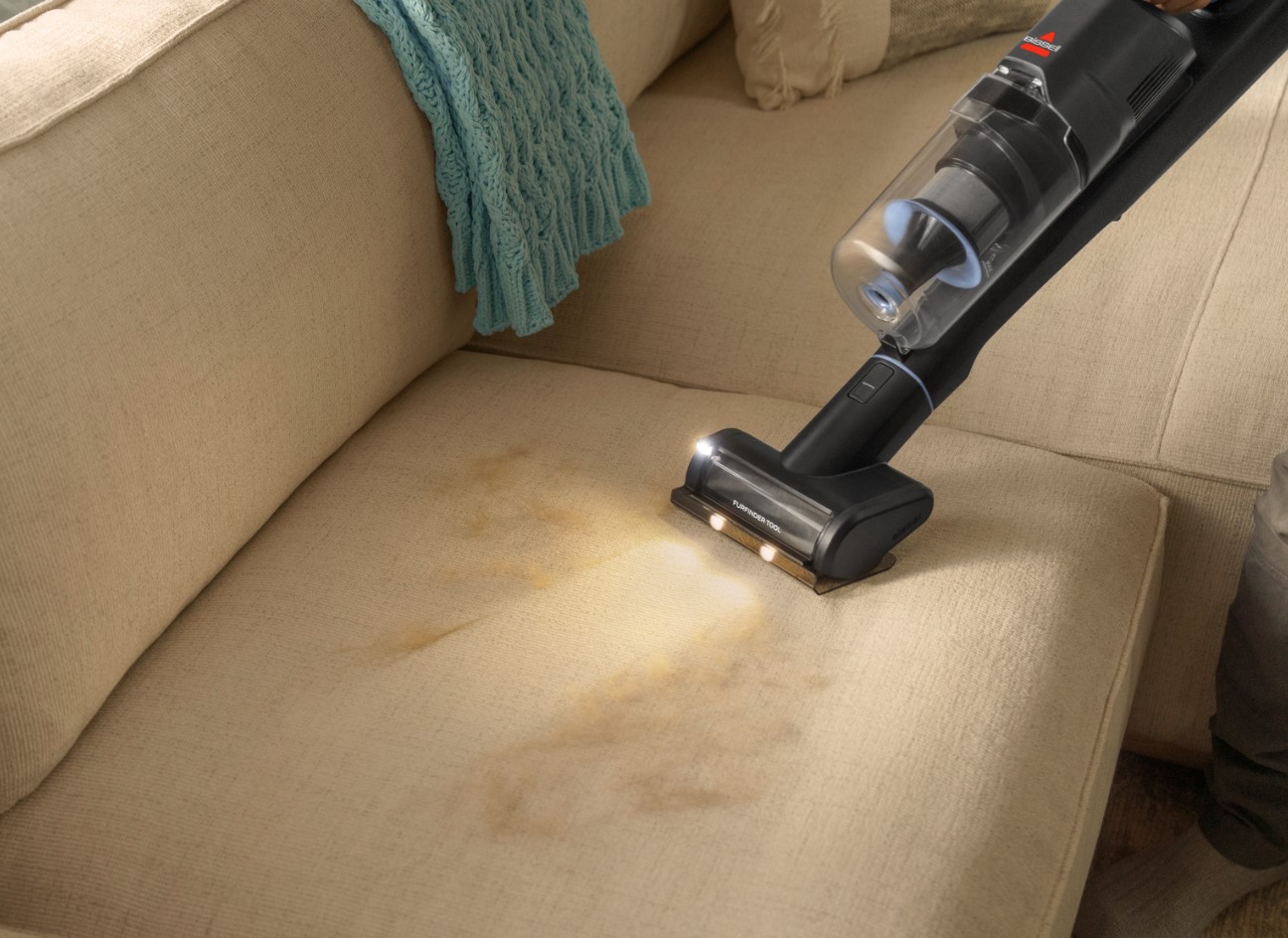 Bissell Stick Vacuum | PowerClean FurFinder Pro | Cordless operating | 200 W | 25.2 V | Operating time (max) 40 min | Black/Titanium/Lake Blue | Warranty 60 month(s) | Battery warranty 24 month(s) - Image 5