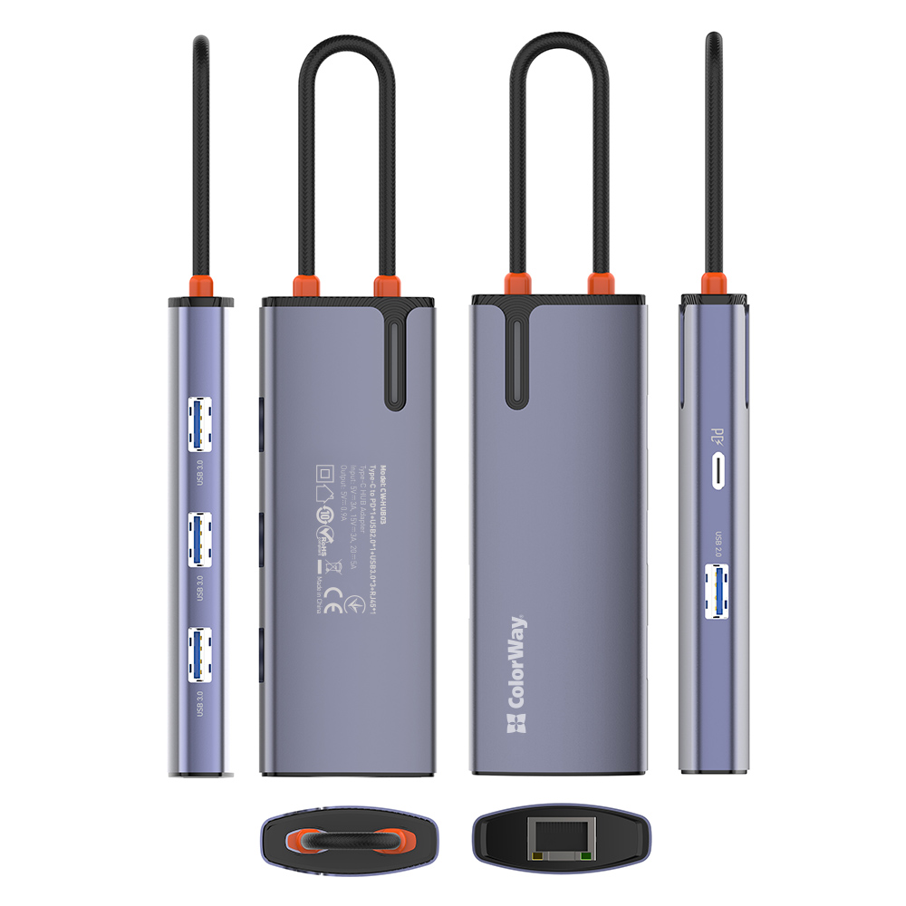 ColorWay 6-in-1 Docking Station | CW-HUB03 | 100 W - Image 8