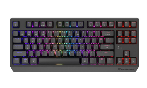 Genesis | THOR 230 | Mechanical Gaming Keyboard | Wireless | US | Black | 2.4 GHz, Bluetooth, USB | Outemu Silent Lemon - Image 2