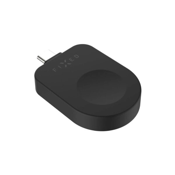 Fixed USB-C Charging Adapter for Apple Watch compatible with Powerstation Uni, Black