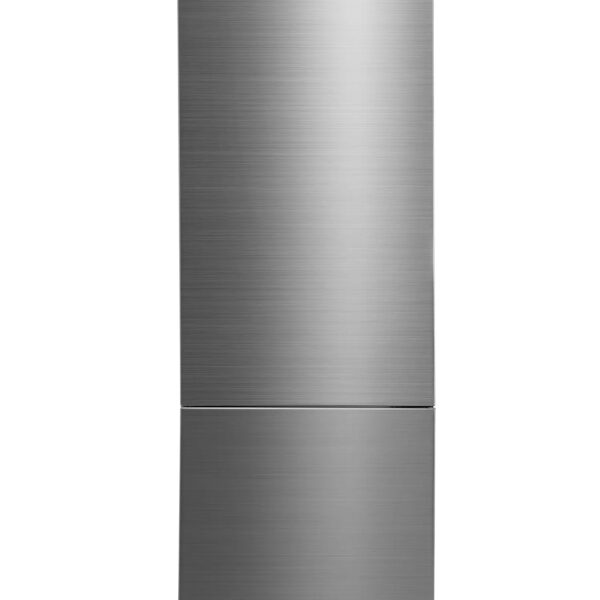 Midea Refrigerator | MDRB600MME46 | Energy efficiency class E | Free standing | Combi | Height 201 cm | No Frost system | Fridge net capacity 313 L | Freezer net capacity 130 L | Display | 35 dB | Stainless steel