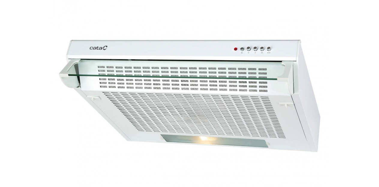CATA | Hood | F-2060 | Conventional | Energy efficiency class C | Width 60 cm | 195 m³/h | Mechanical control | LED | White