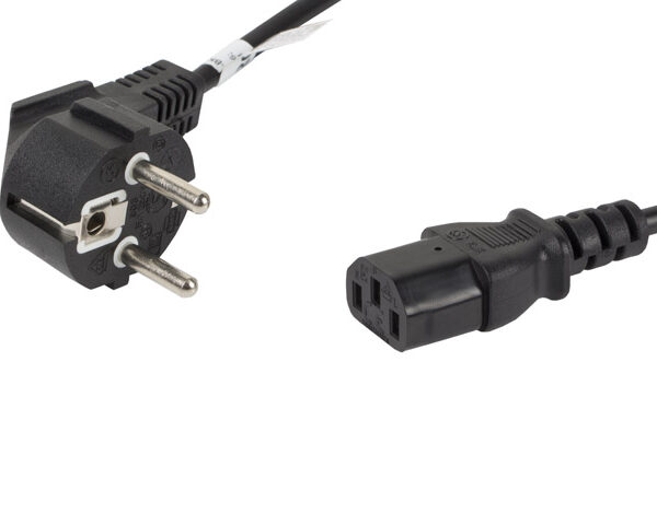 Lanberg | CEE 7/7 to IEC 320 C13 Power Cord | CA-C13C-10CC-0018-BK