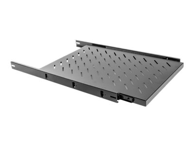 Lanberg 19" Sliding Shelf 1U/465x750mm | AK-1011-B | Black