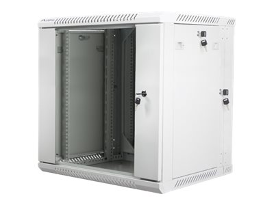Lanberg | Rack cabinet 19" double-section wall-mount 12U/600x600 (flat pack) | WF02-6612-10S | Grey