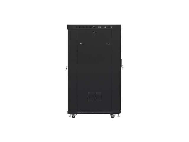 Lanberg | Rack cabinet 19" free-standing 22U/800x1000 (flat pack) with glass door | FF01-8022-12BL | Black - Image 6